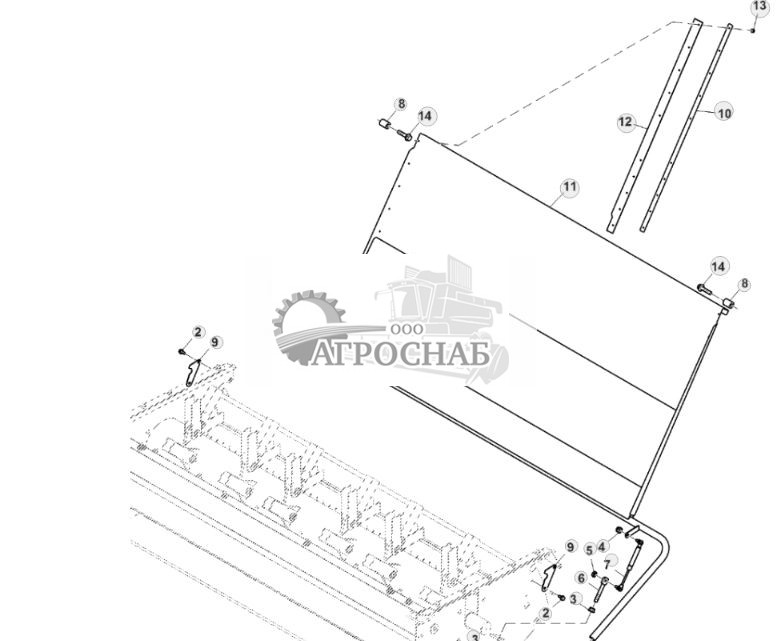 Дверца измельчителя послеуборочных отходов - ST824425 896.jpg